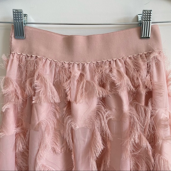 Feathered Midi Skirt - Picture 8 of 11